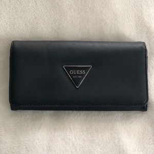 Guess Leather Slim Clutch Wallet